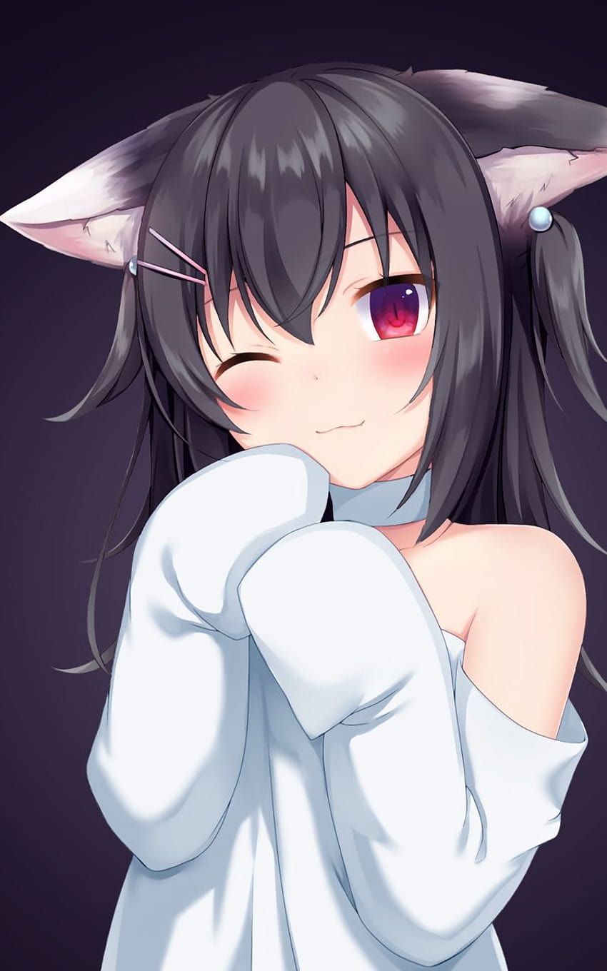 800x1280 Anime Girl Cat Ears Nexus 7,Samsung Galaxy Tab 10,Note Android Tablets , Backgrounds, and HD phone wallpaper