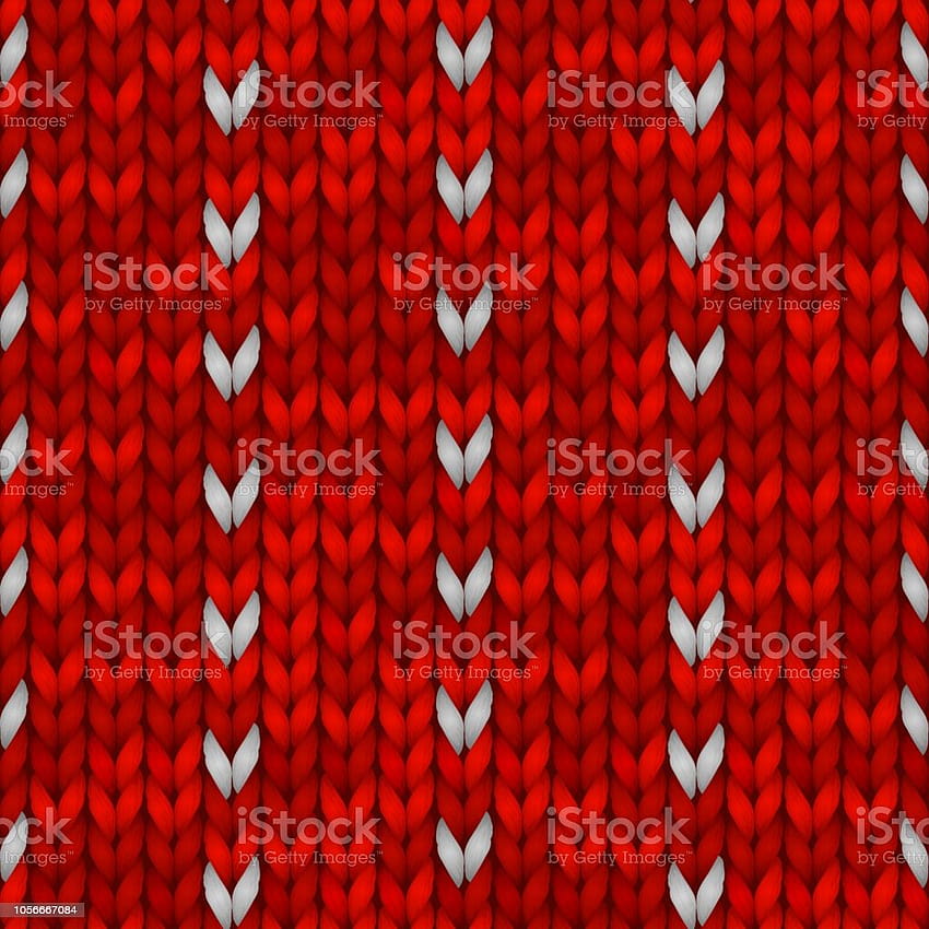 Winter Holiday Seamless Knitting Pattern With A Snowflakes Red Knitted Sweater Design Vector Illustration For Backgrounds And Stock Illustration, winter sweater HD phone wallpaper