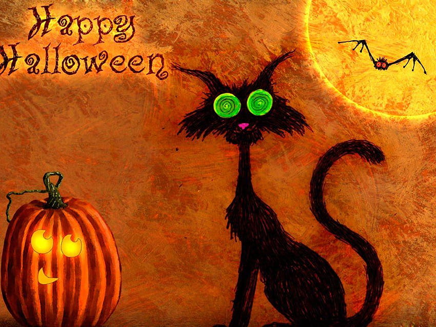 Halloween black cats HD wallpaper | Pxfuel