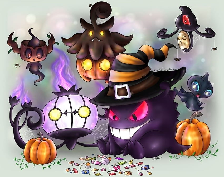 Heres a Halloween wallpaper anyone can use  rpokemon