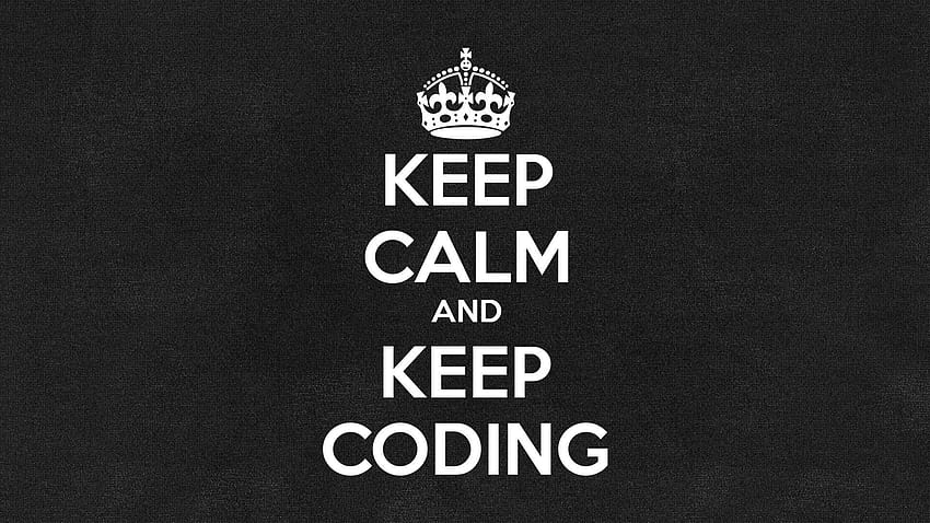 bie: „Keep Calm and Keep Coding“ – Mad Coder's Blog, bleib ruhig mobil HD-Hintergrundbild
