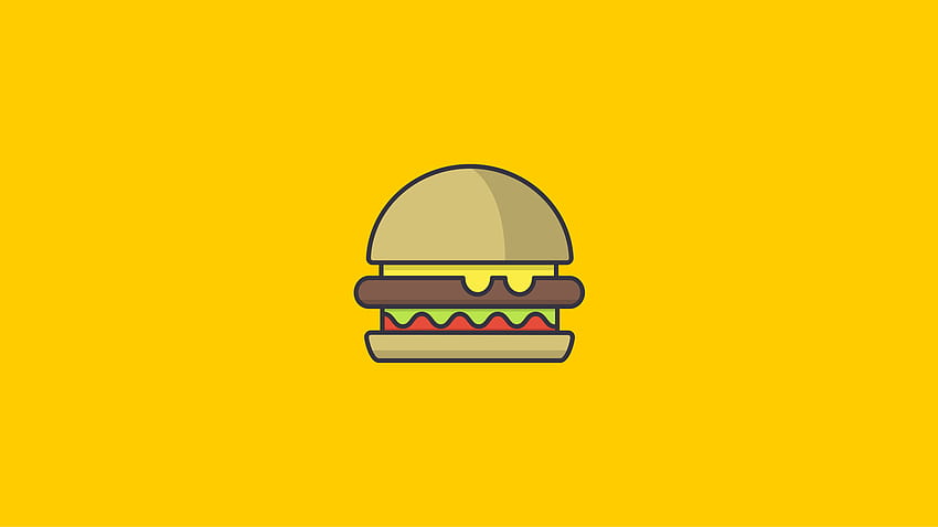 Cute Hamburger HD wallpaper