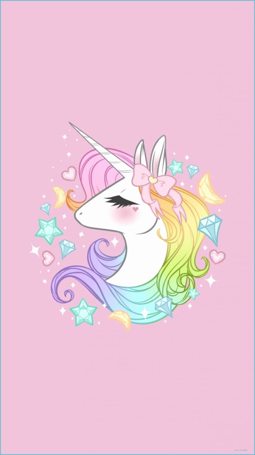 Kawaii Unicorn Unique Cute Unicorn Girl, anime girl unicorn Papel de parede de celular HD