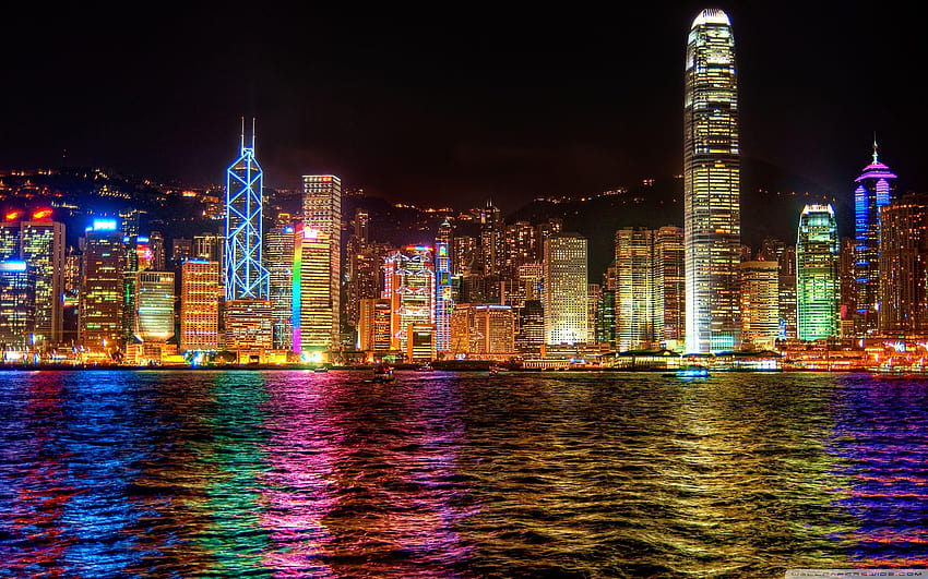A Symphony of Lights Hong Kong ❤ untuk Wallpaper HD