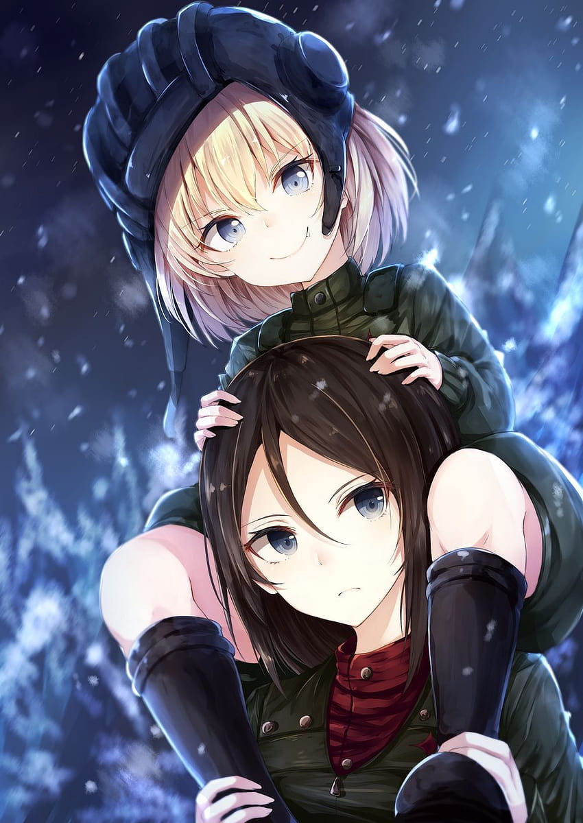 Katyusha and Nonna [Girls und Panzer] HD phone wallpaper