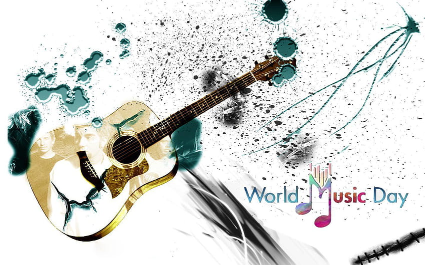 Happy World Music Day New Guitar, music world HD wallpaper