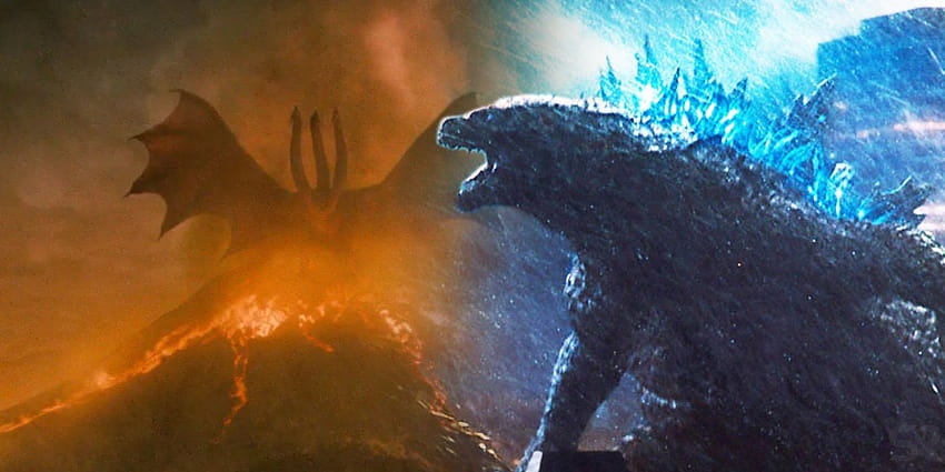 Por que Godzilla precisava de ajuda para derrotar Ghidorah em King of the Monsters, thermo godzilla papel de parede HD