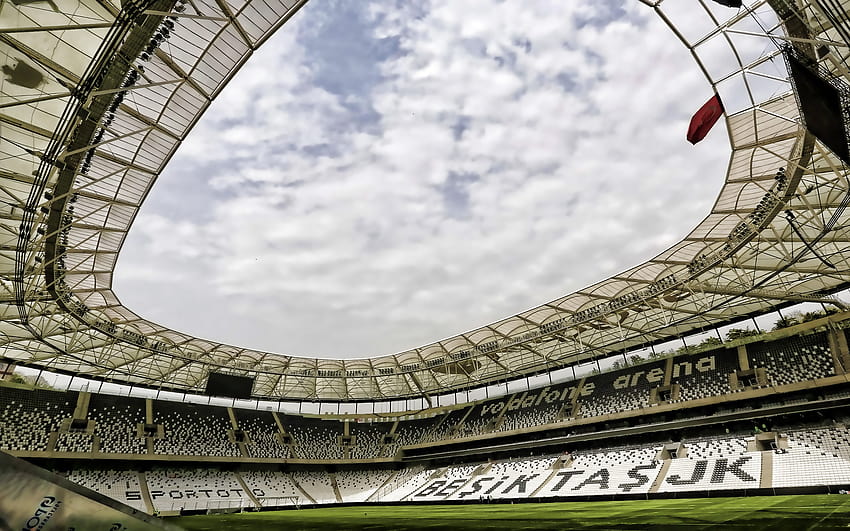 Parc Vodafone, vue intérieure, terrain de football, stade de football turc, stade Besiktas, Istanbul, Turquie, football, nouveaux stades avec résolution 2560x1600. Haute qualité, vodafone arena Fond d'écran HD