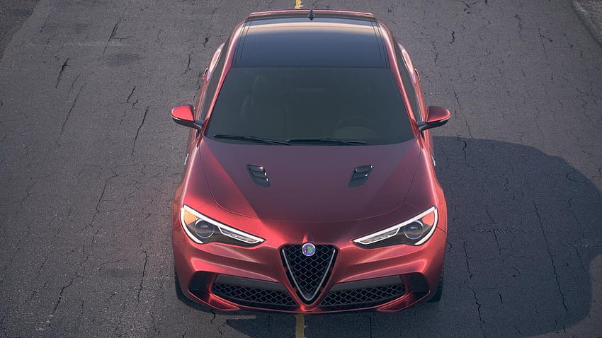 Alfa Romeo Stelvio Quadrifoglio 2018 desert studio SUV HD wallpaper