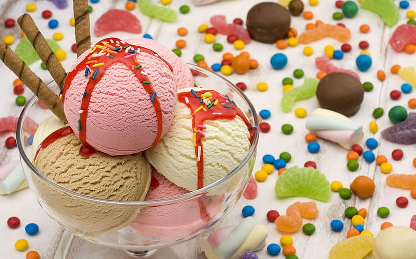Ice Cream, sprinkles HD wallpaper