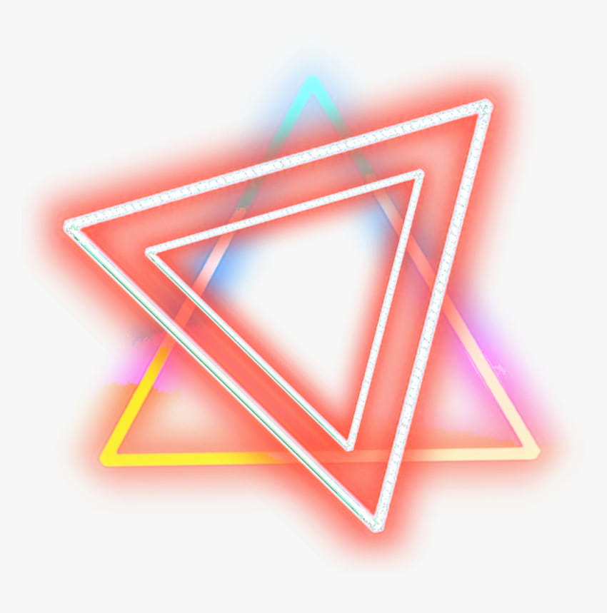 colorful triangle neon lights HD phone wallpaper