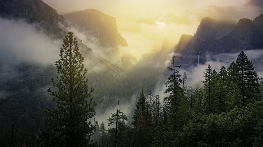 5120x2880 Parque Nacional de Yosemite Hermosa vista, s y hermoso parque fondo de pantalla