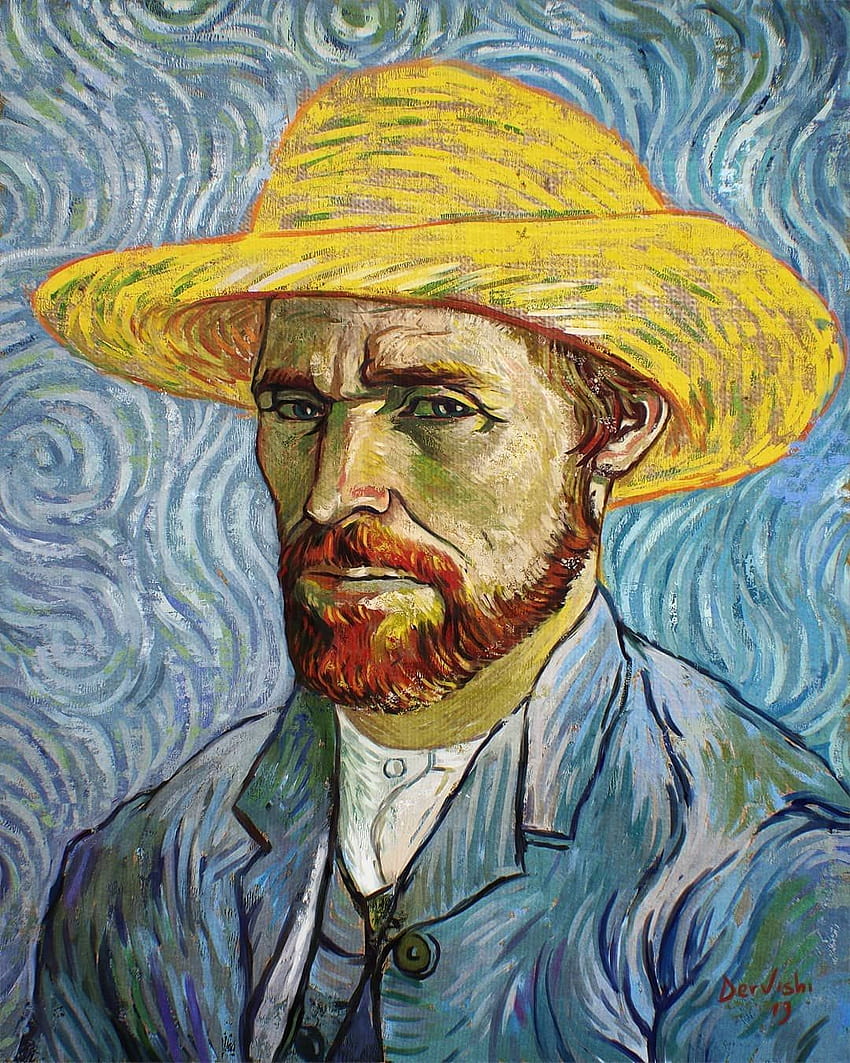 Portrait of Willem Dafoe as Van Gogh in, at eternitys gate HD phone wallpaper