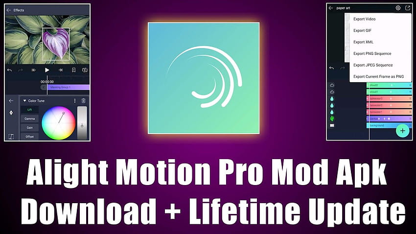 Alight Motion 3.1.4 última versión mod apk + Sin marca de agua + actualización de por vida fondo de pantalla