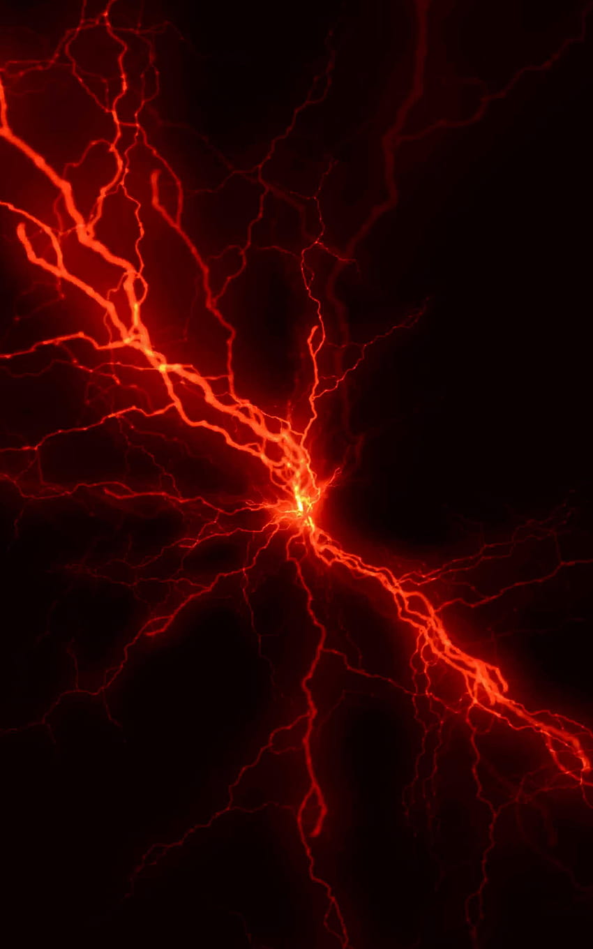 Roter Strom, roter Blitz HD-Handy-Hintergrundbild