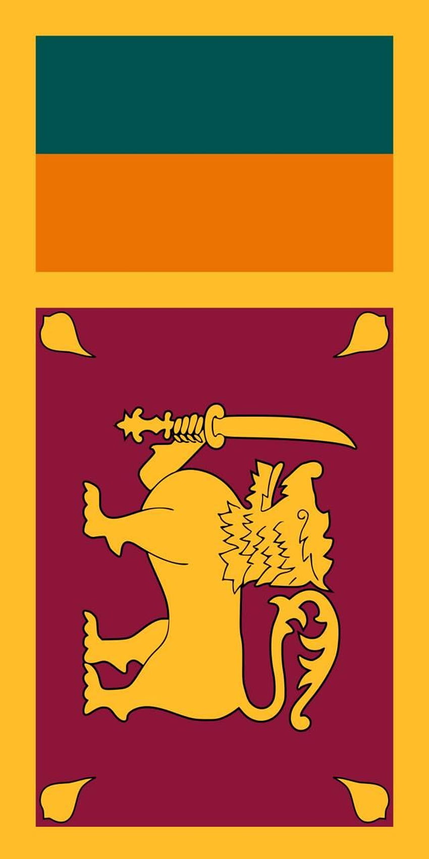 SRILANKA FLAG by DeZoN_SL, スリランカ国旗 iphone HD電話の壁紙