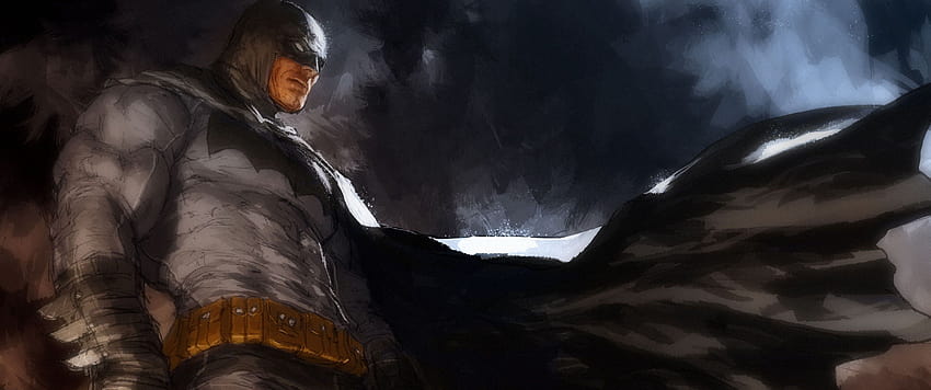 3440x1440 Batman, Capa, Pintura, Arte, Super-herói, capa batman papel de parede HD