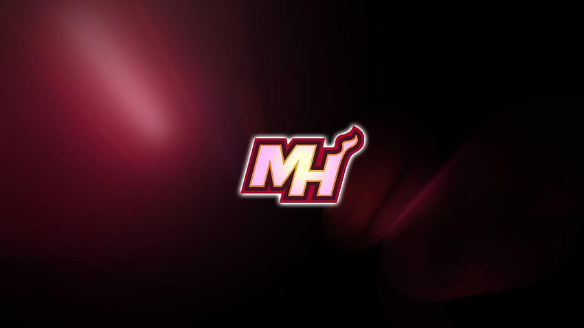 miami heat mh logo, miami heat background HD wallpaper