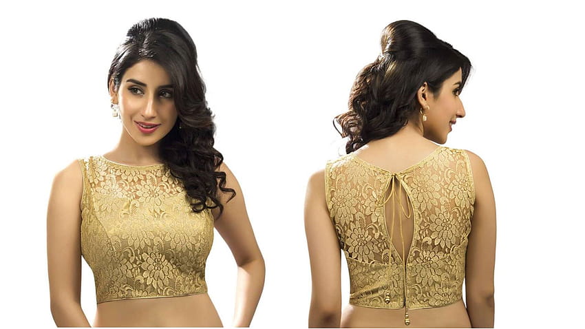10 Latest Blouse Designs with Back & Neck HD wallpaper