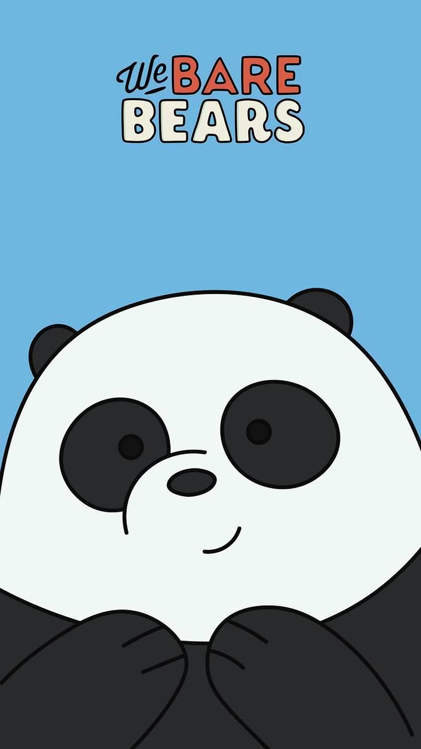 We Bare Bears, aesthetic panda blue HD phone wallpaper