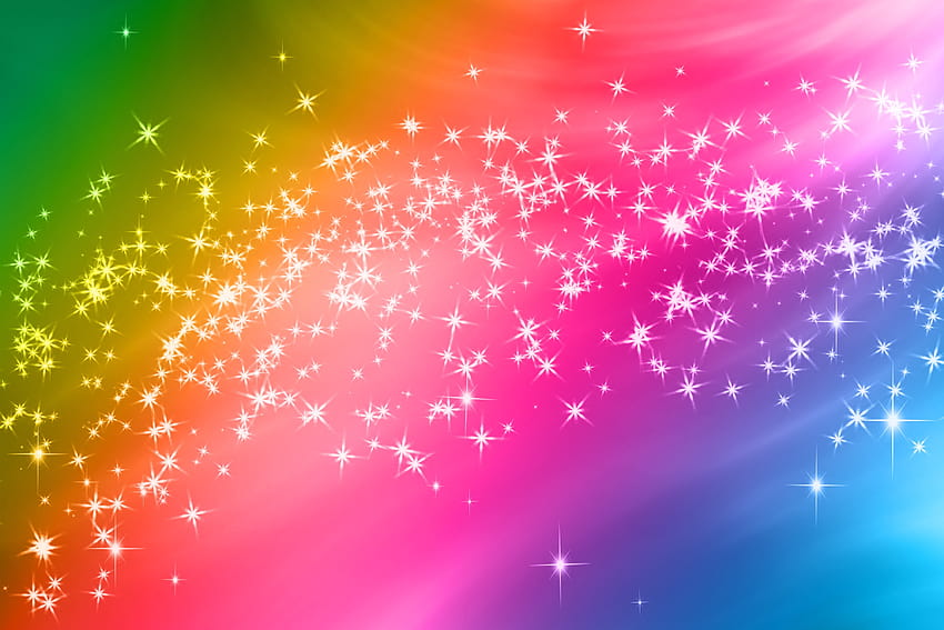 Rainbow Glitter Sparkle Backgrounds Grafik oleh Rizu Designs · Fabrica Kreatif, kilauan pelangi Wallpaper HD