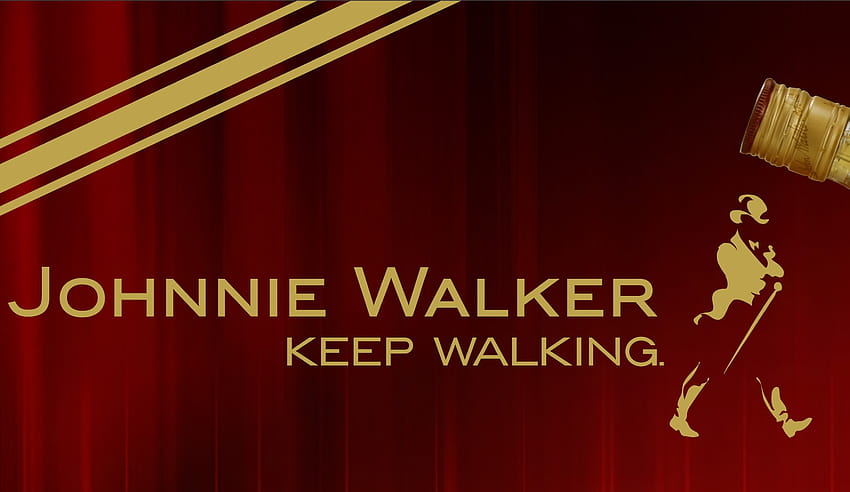 Johnnie Walker Red Label фонове, лого на Johnnie Walker HD тапет