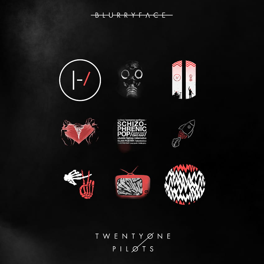 I present you my wallpaper based on the Blurryface album. (2160x1080) :  r/twentyonepilots