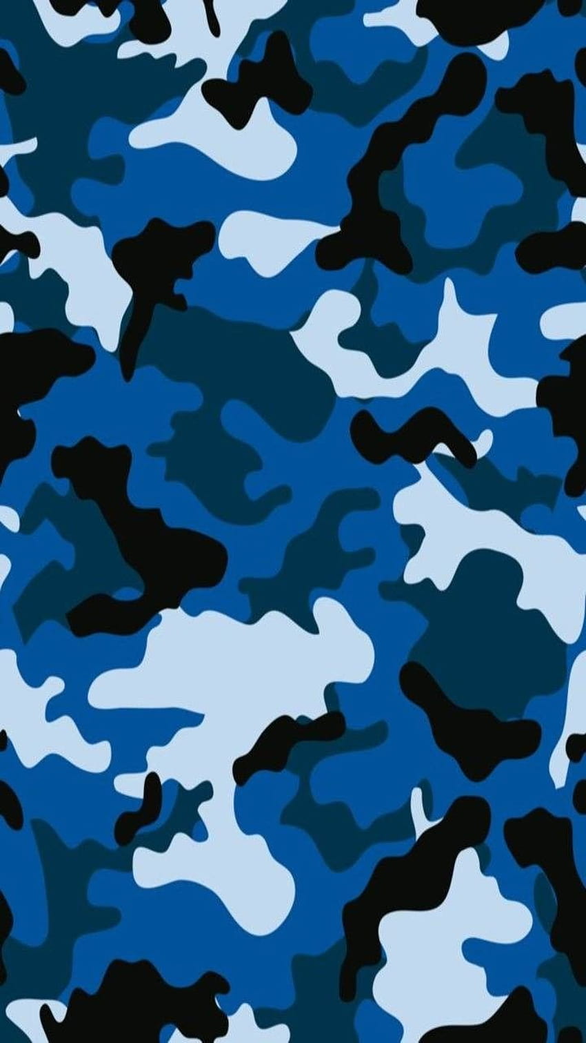 blue camouflage HD phone wallpaper