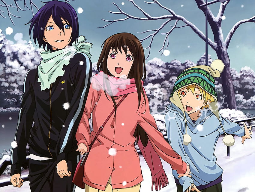 Jeune homme noragami, yato, yukine, iki hiyori Anime 1600x1200, mec anime d'hiver Fond d'écran HD