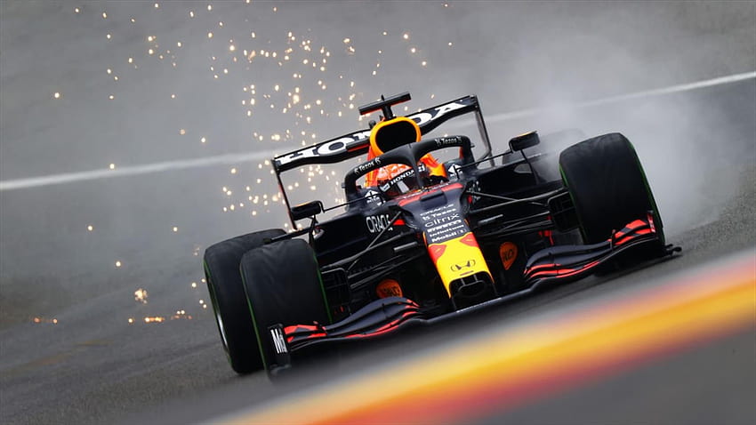 Grand Prix Belgii 2021: Max Verstappen zdobywa pole position, gdy George Russell uderza z przodu, max verstappen 2021 Tapeta HD