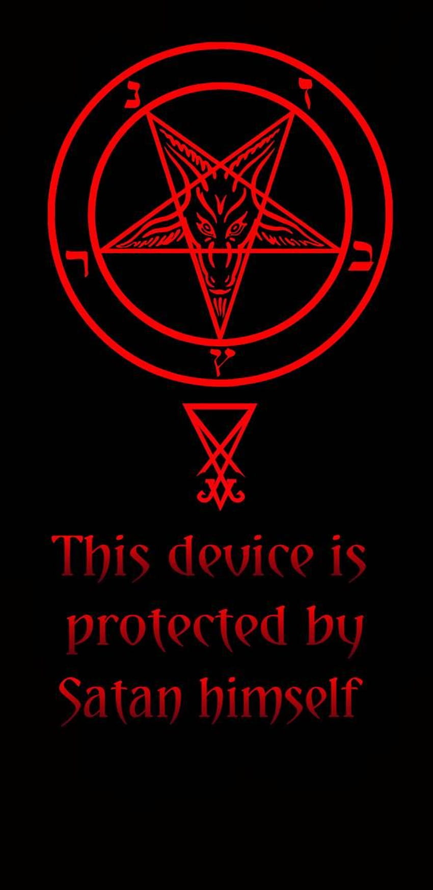 Защитен от S***n от ZaknafeinSamekh, satan mobile HD тапет за телефон
