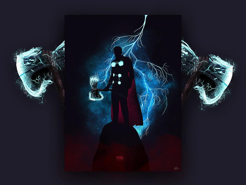Stormbreaker autorstwa Andrzeja Pilatowicza, Thor z Stormbreakerem Tapeta HD