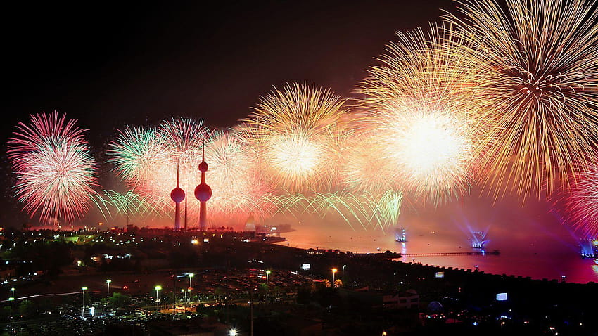 Kuwait Liberation Day National Day Fireworks HD wallpaper