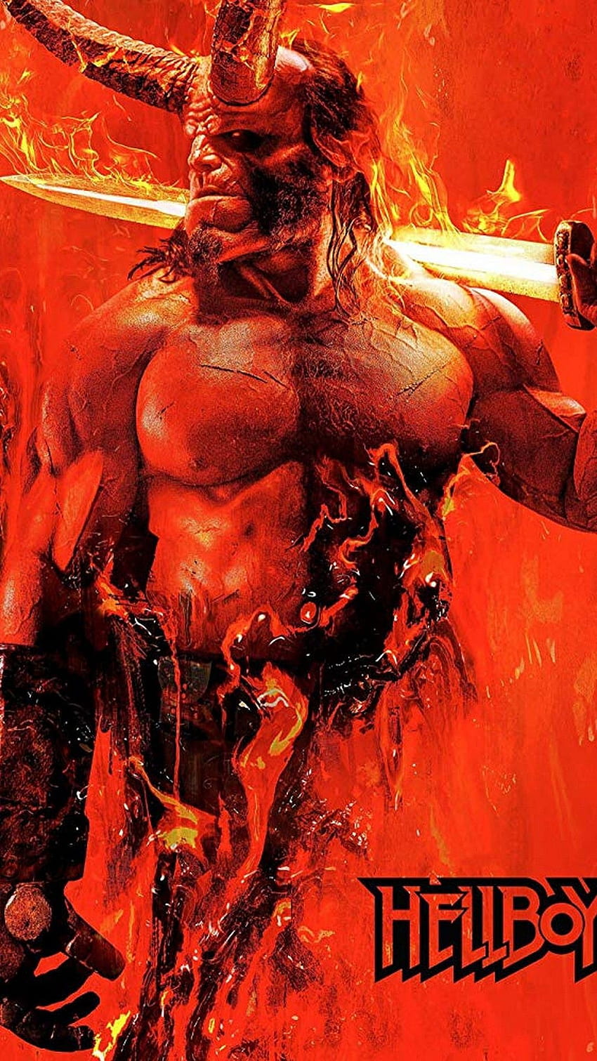 Hellboy 2019 Phone with high, action movies mobile HD phone wallpaper