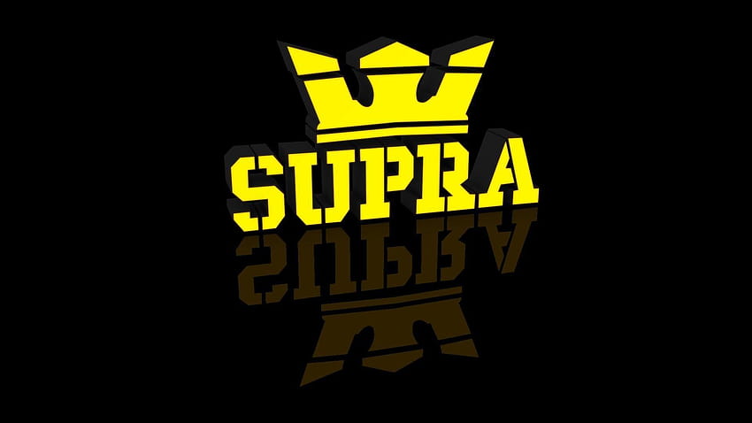 Black dark toyota supra suprafootwear, supra logo HD wallpaper
