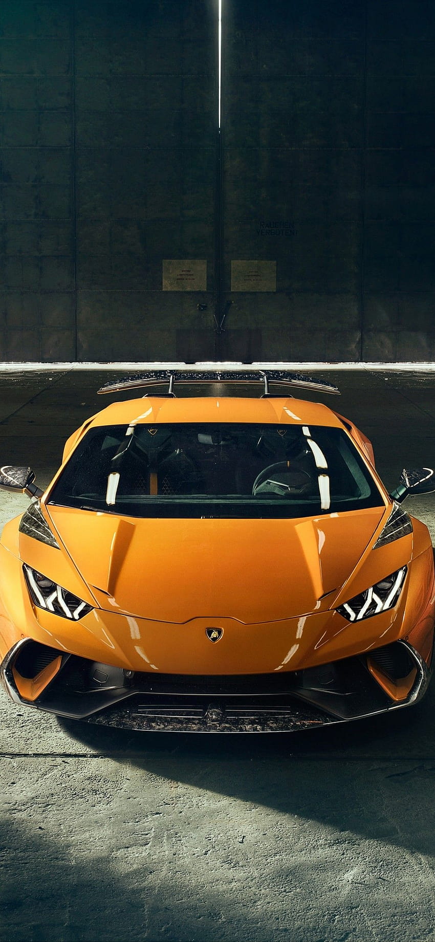 1125x2436 Lamborghini Huracan, Orange, Supercars, lamborghini huracan ...