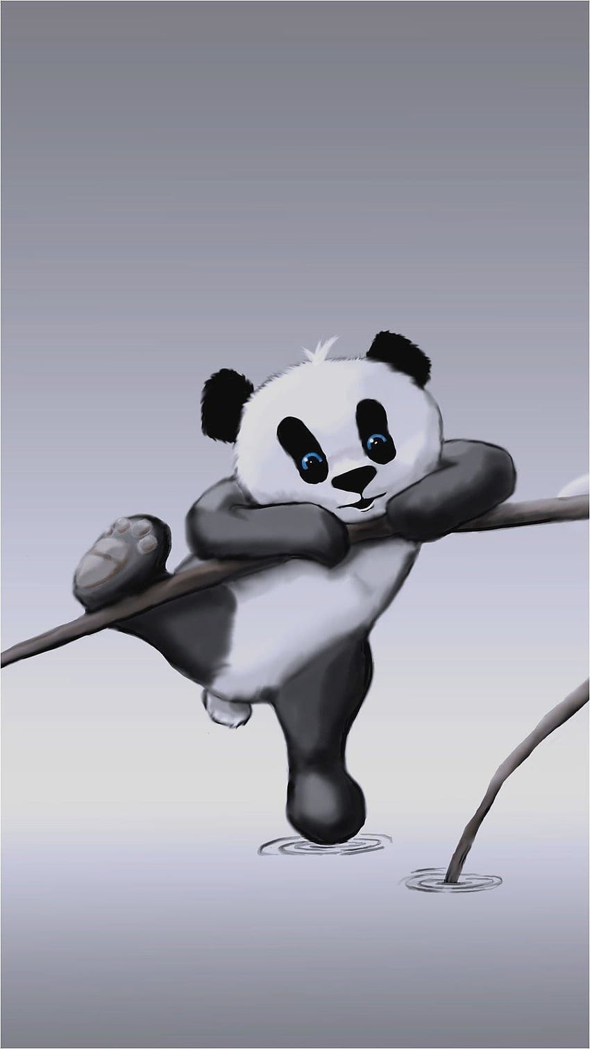 Panda Cartoon, sad panda HD phone wallpaper