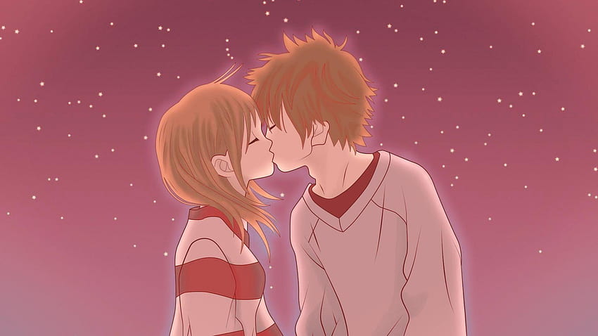 Pinterest, anime 2 girls best friends kiss HD wallpaper