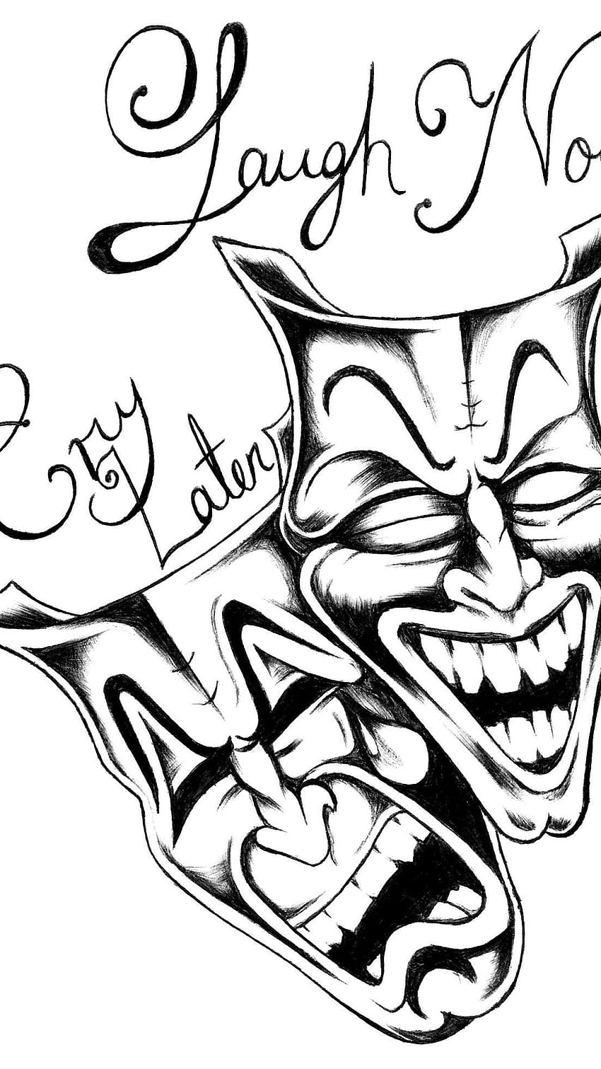 Laugh Now Cry Later Clowns By Incomplete00 On DeviantArt Backgrounds HD  phone wallpaper  Pxfuel