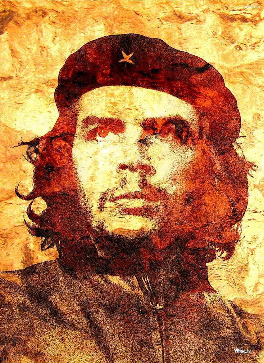 Che Guevara Face And Quotes With Red Backgrounds HD phone wallpaper