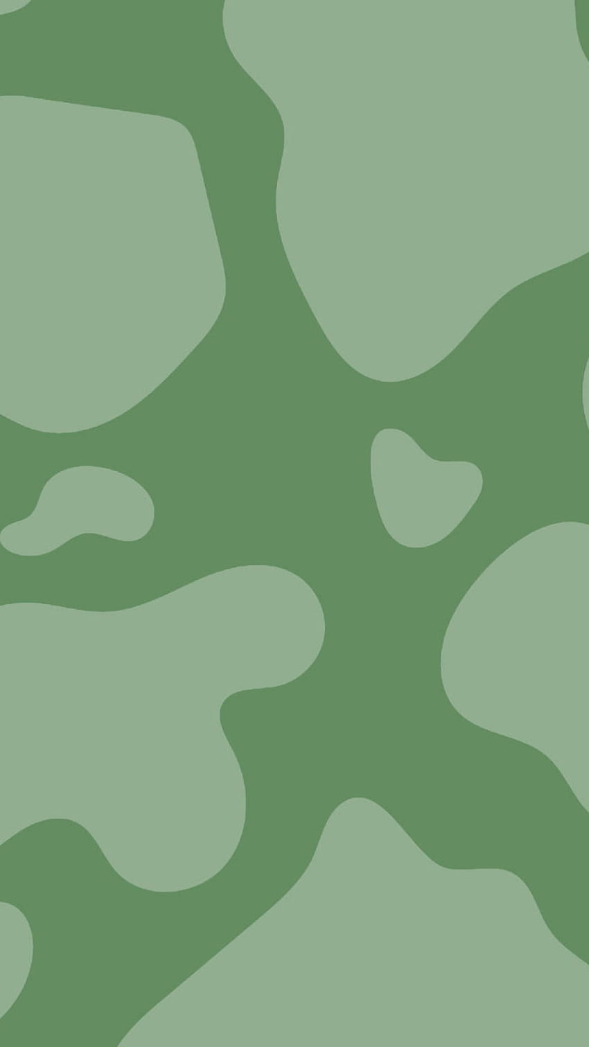Sage Green Cow Print Motivo estetico Sage Green • Per te, collage verde salvia scuro Sfondo del telefono HD