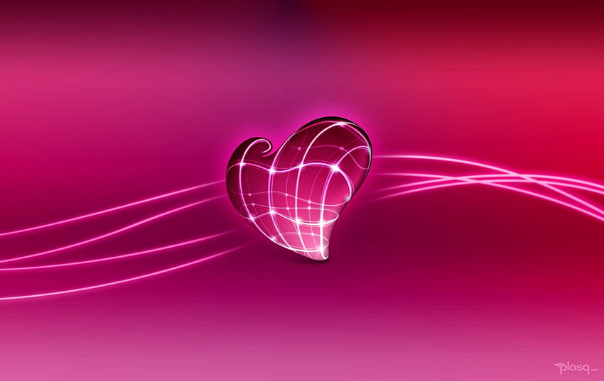 : red and white LED light, pink, heart shape, love, love heart led HD wallpaper