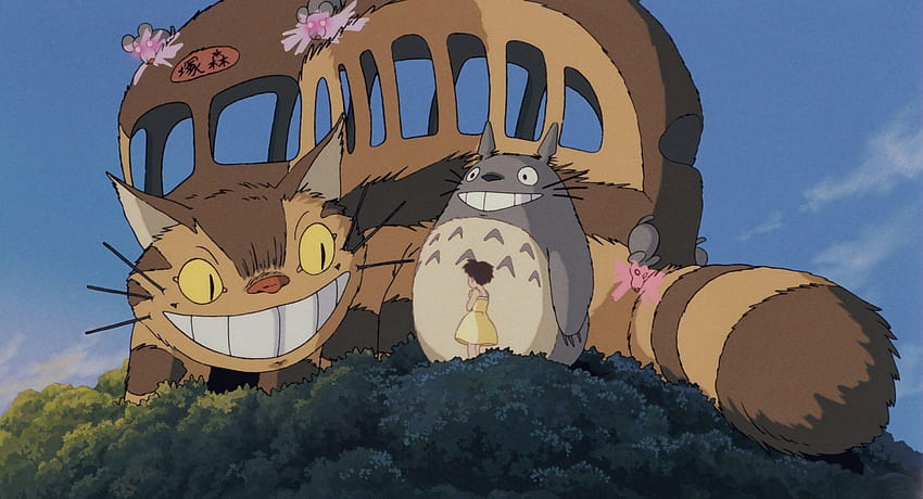Studio Ghibli แบ่งปันยนตร์คลาสสิกเรื่องใหม่ 250 เรื่อง รวมถึง Totoro และ Catbus วอลล์เปเปอร์ HD