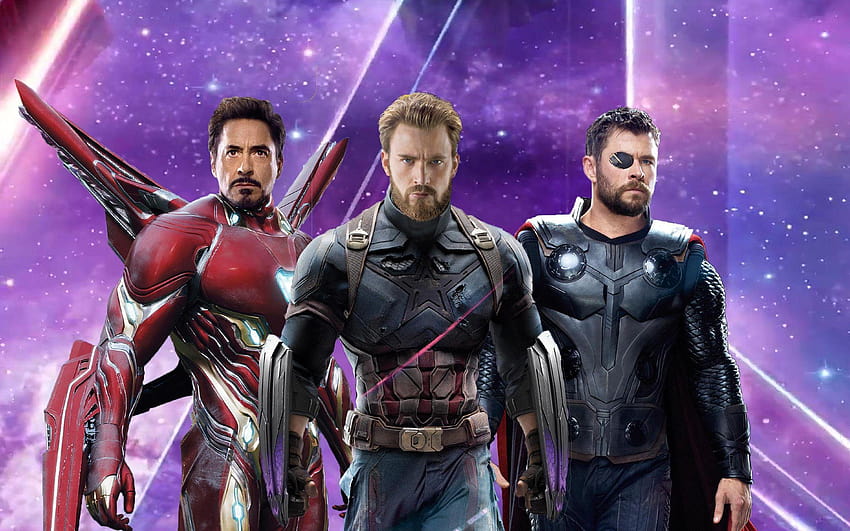 Iron Man Capitán América Thor en Avengers Infinity War, Capitán América Infinity War fondo de pantalla