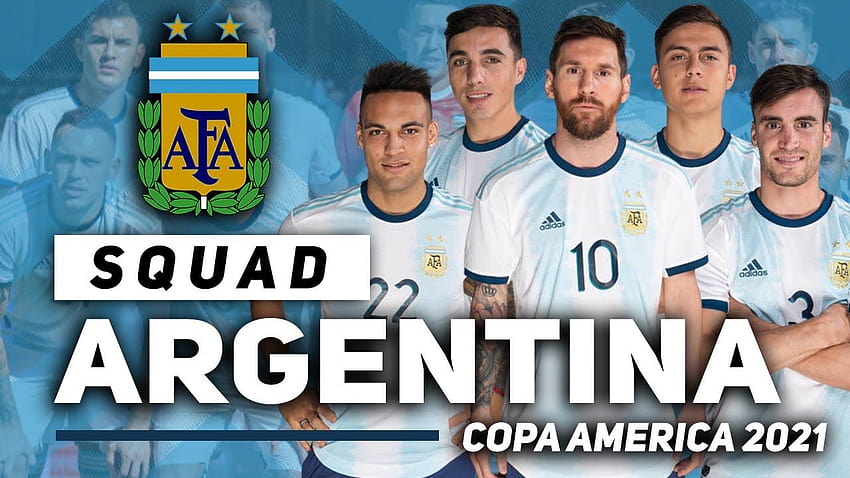Arjantin Kadrosu Copa America 2021 HD duvar kağıdı
