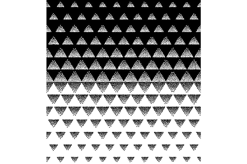 Halftone Triangular Pattern Vector. Black and White Triangle Halftone Grid Gradient Pattern Geometric Abstract Background. Editable can be used for web page By Pike, abstract halftone HD wallpaper