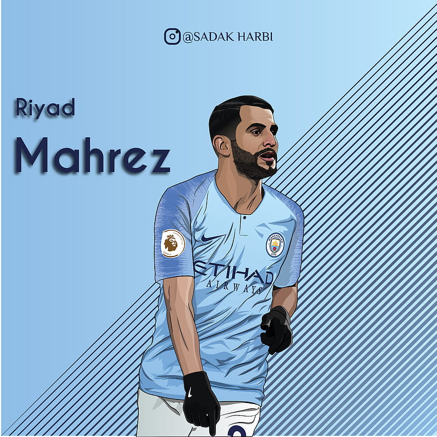 RIYAD MAHREZ , MAN CITY, mahrez 2021 HD phone wallpaper