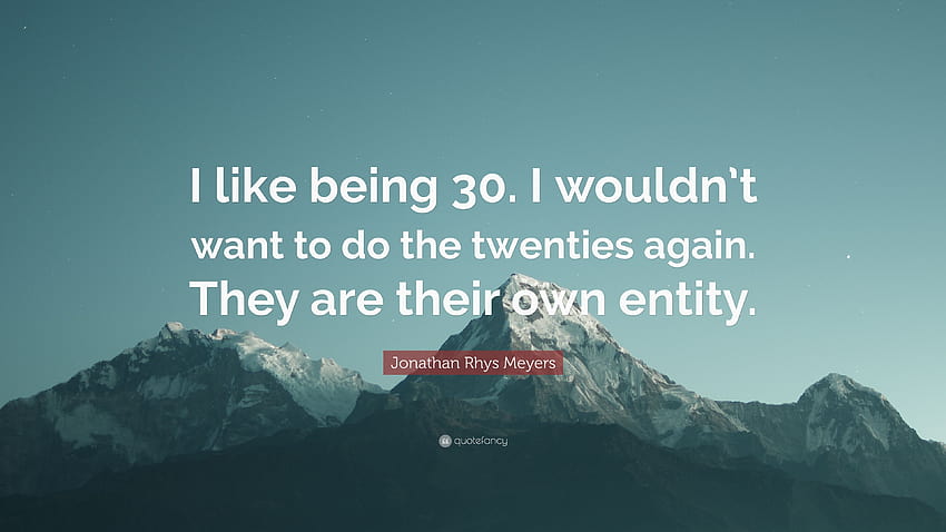 Jonathan Rhys Meyers Quote: “I like being 30. I wouldn't want to, entity jonathan HD wallpaper