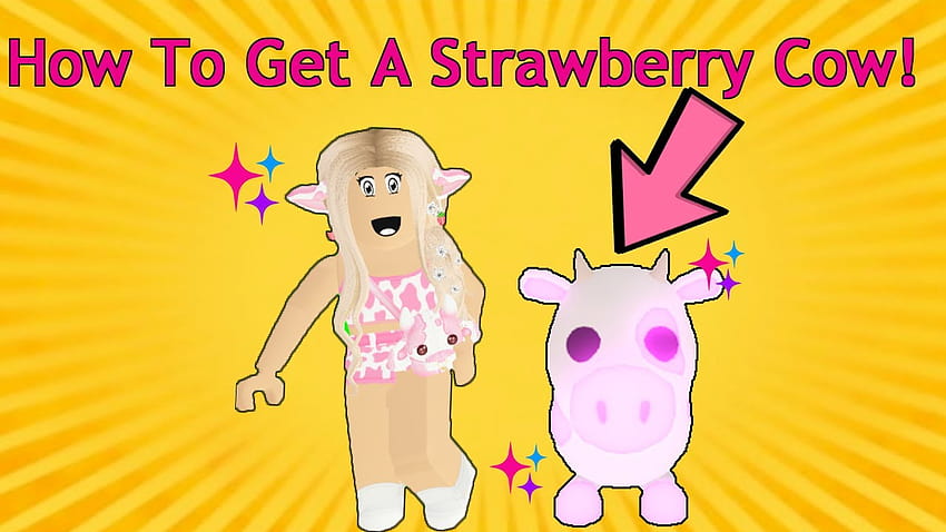 HOW To Get A Strawberry Cow In Roblox Adopt Me HD wallpaper
