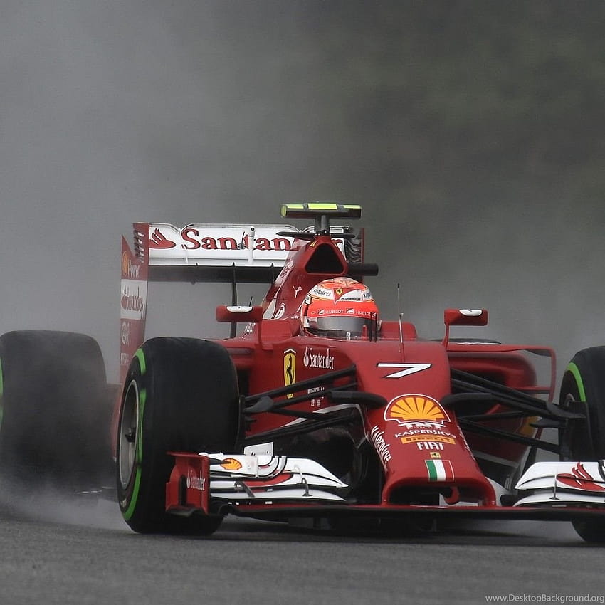 F1, Ferrari, F14t, Kimi, Raikkonen, Kimi Raikkonen, Rain ... Sfondi, pioggia f1 Sfondo del telefono HD